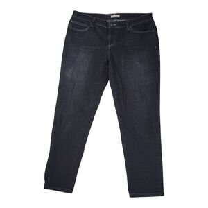 Eileen Fisher Dark Wash Organic Cotton Straight Leg Jeans Size 10